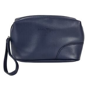 SALVATORE FERRAGAMO MAKE-UP/TOILETRY ZIPPER POUCH BAG DESIGNED TURKISH AIRLINES